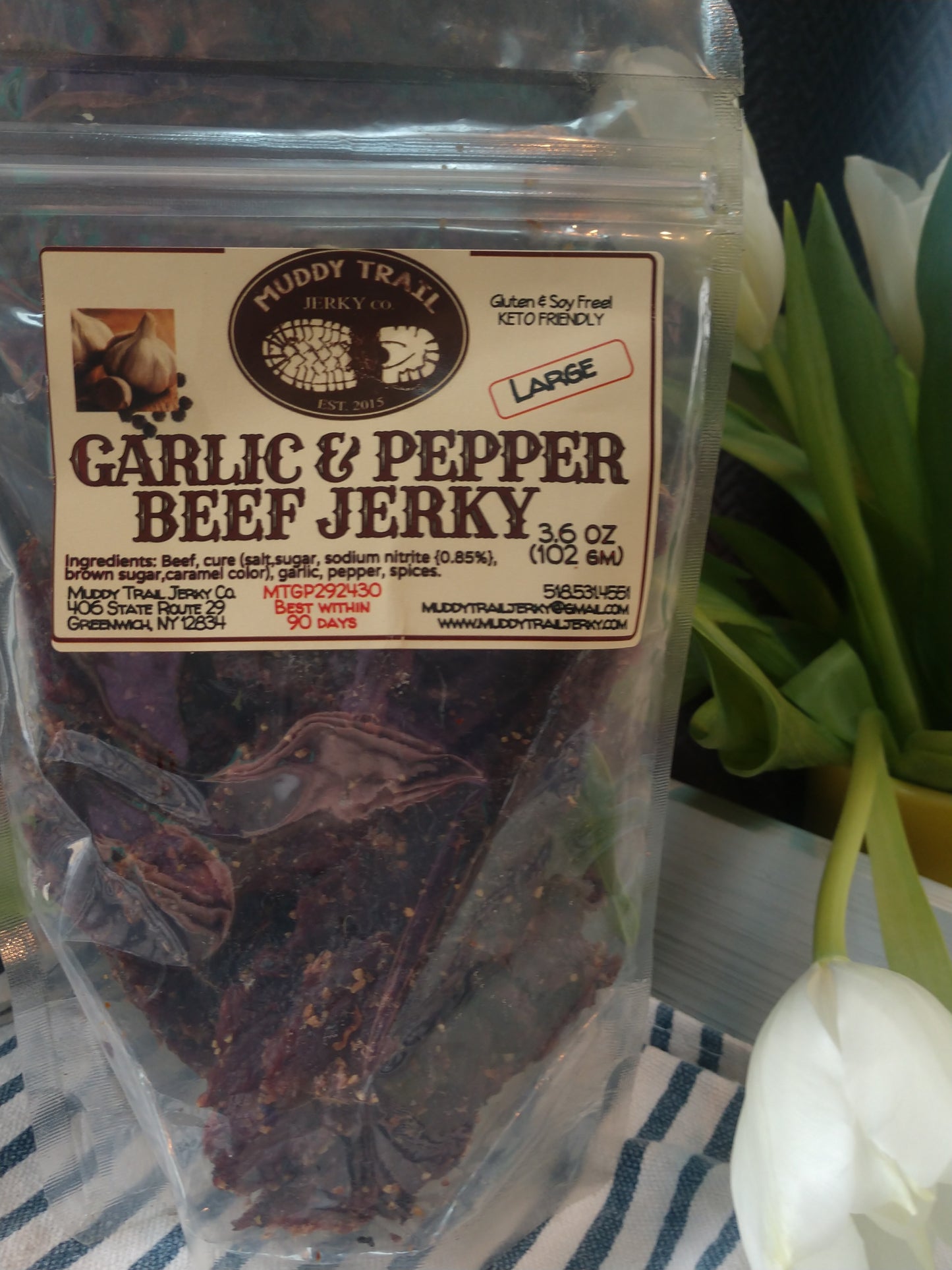 Garlic & Pepper Beef Jerky