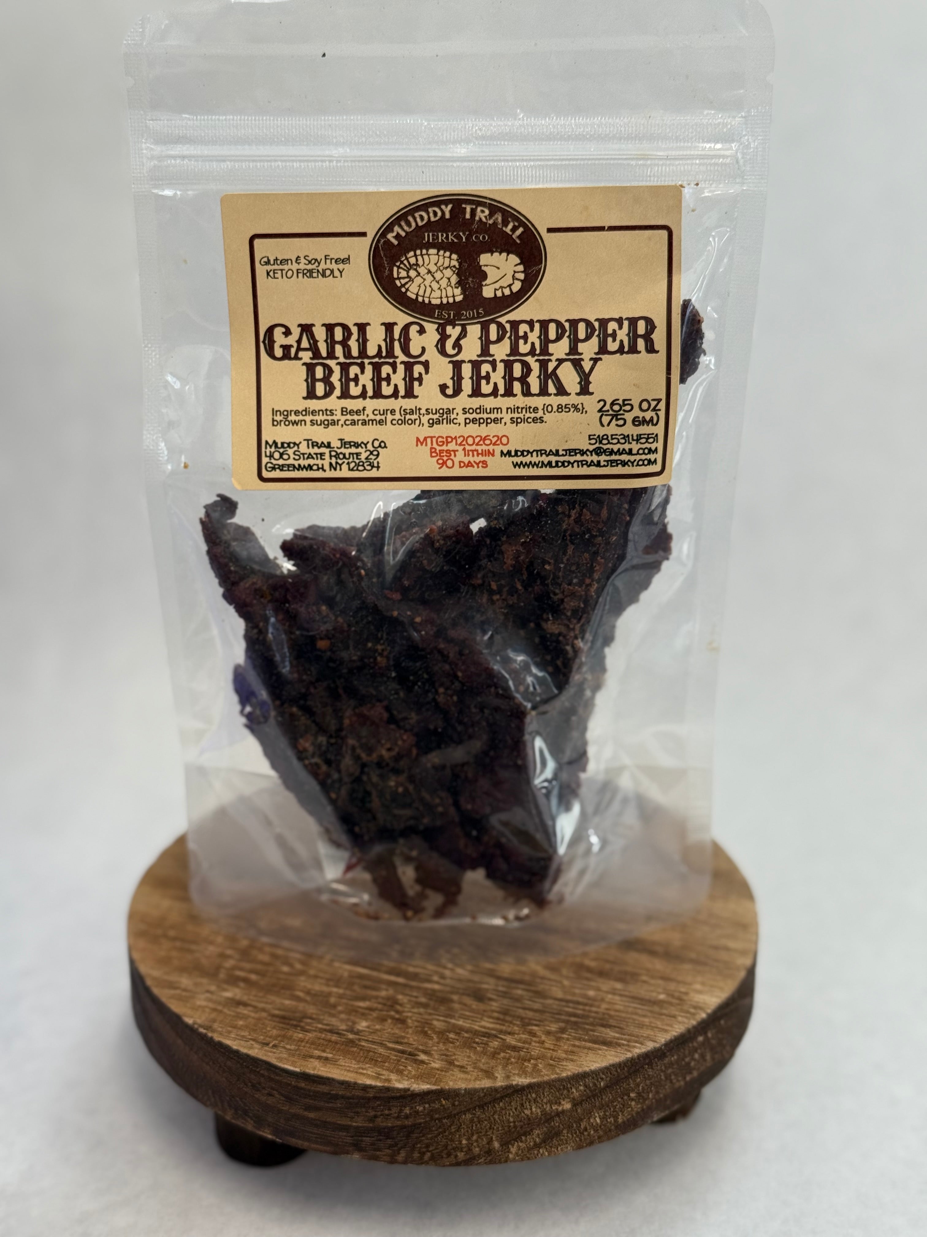 Garlic & Pepper Beef Jerky