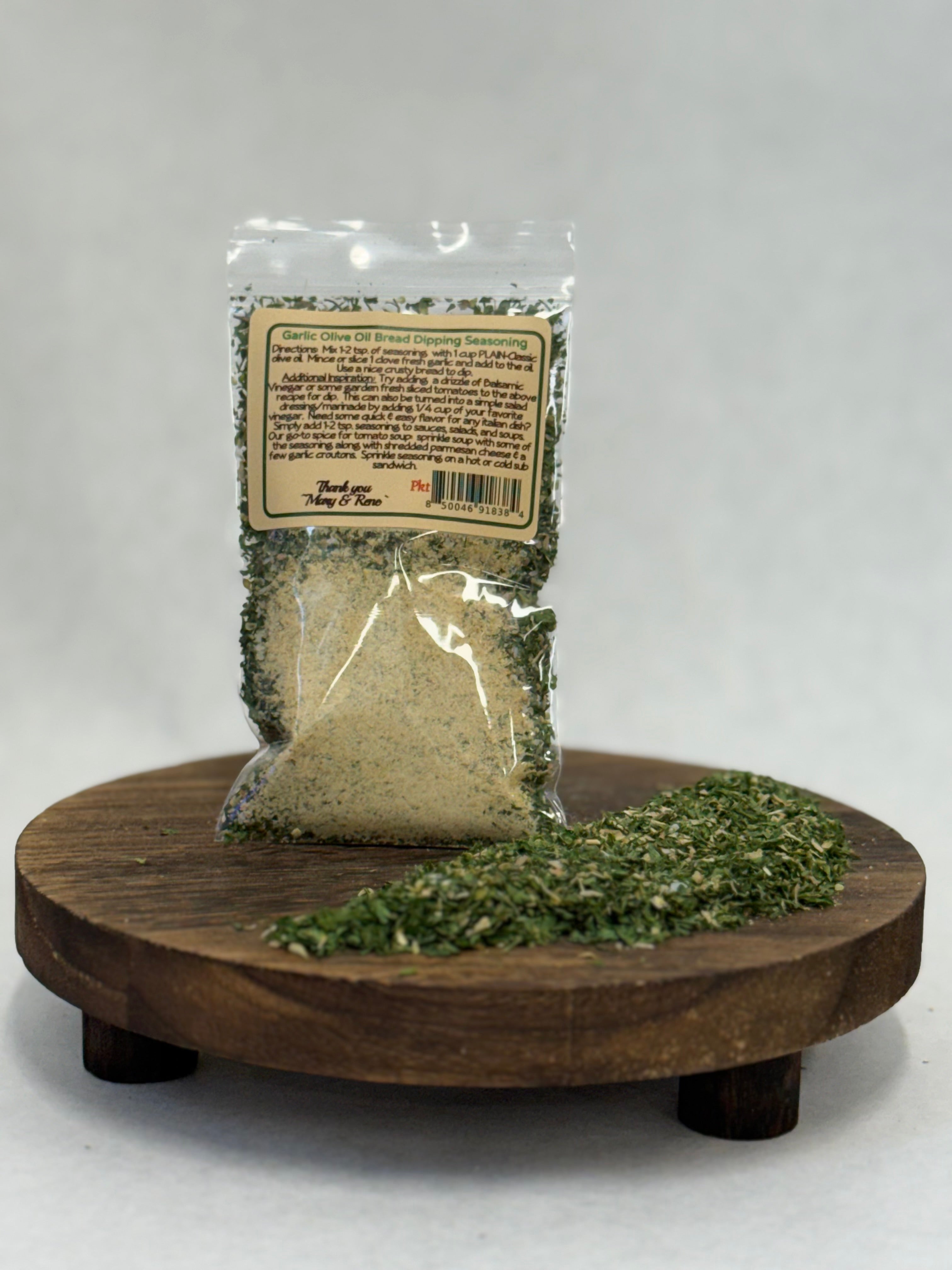 Garlic Olive Oil Bread Dip & Seasoning
