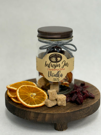 Cranberry Citrus Vodka Infusion Jar