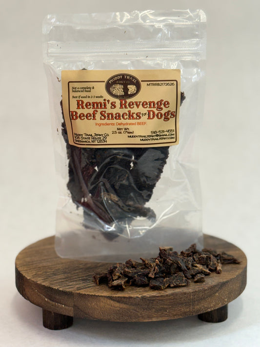 Remi's Revenge Beef Jerky for Dogs